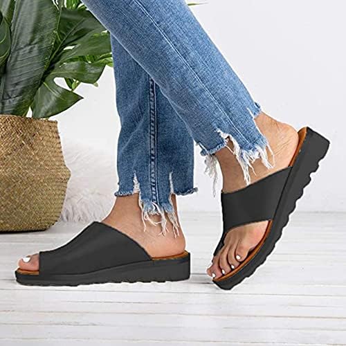 Sandale Orthopédique Correctrice Hallux Valgus Noires Femmes - Alliez Confort et Élégance au Quotidien