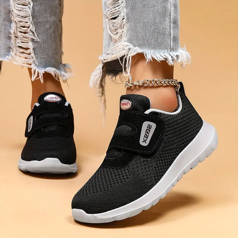 Baskets légères et respirantes à scratch pour femme - Confort et style décontracté