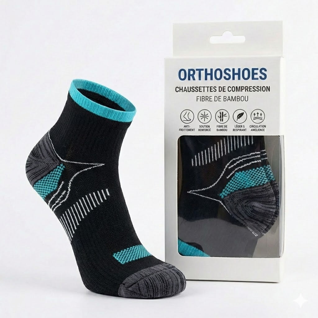 Chaussettes de Compression en Fibre de Bambou