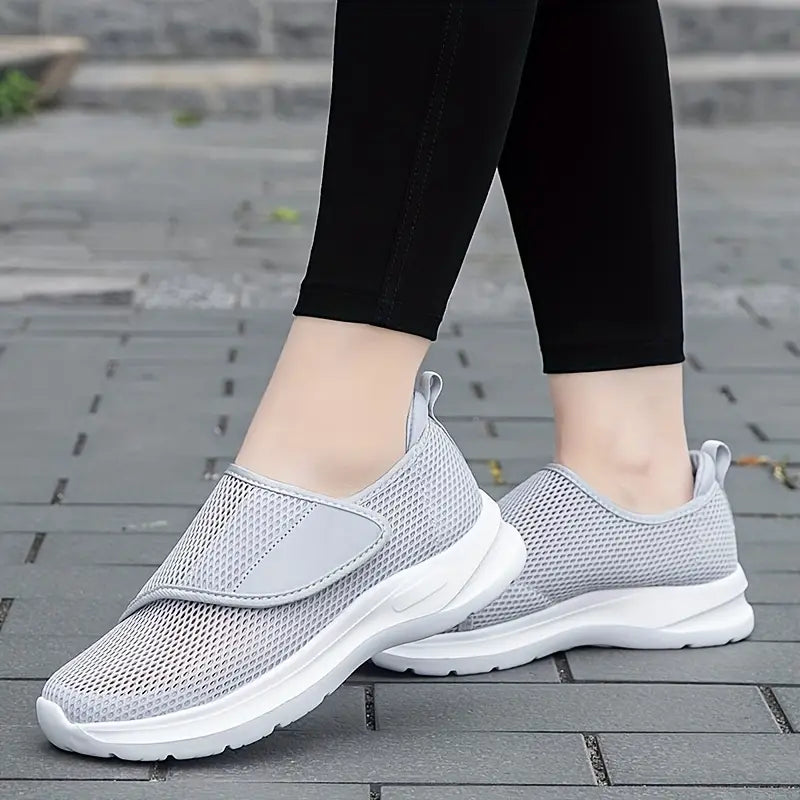 Chaussures Orthopédiques Respirantes Femme en Gris Confort et Légèreté