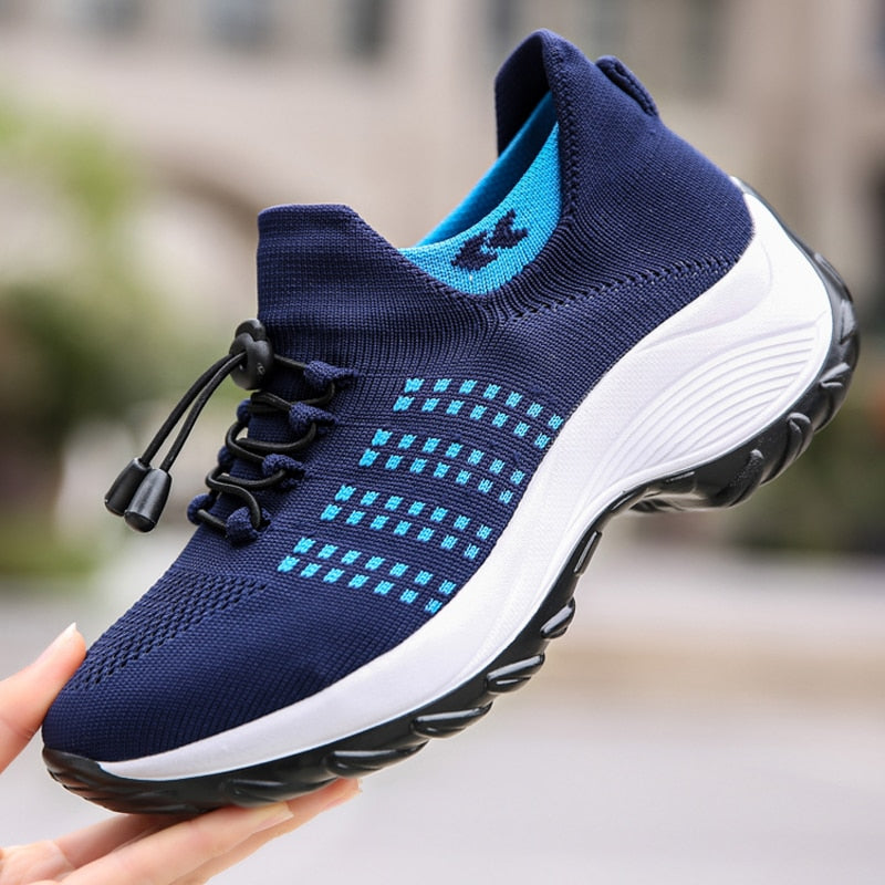 Baskets Orthopédiques Confort Sport Bleues - Performance et Style au Quotidien