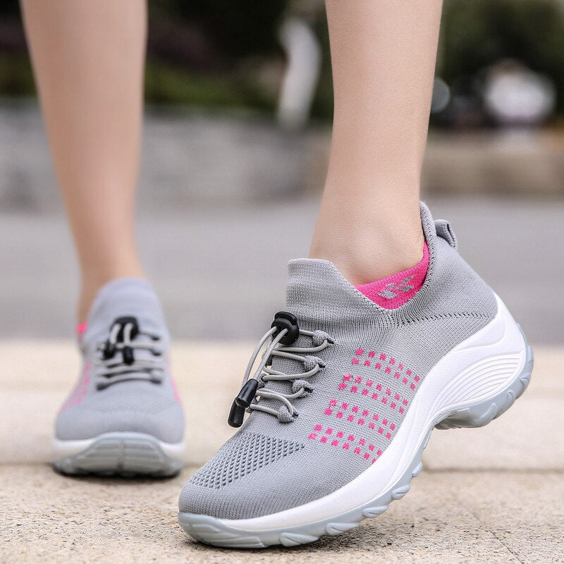 Baskets Orthopédiques Confort Sport Gris - Performance et Style au Quotidien