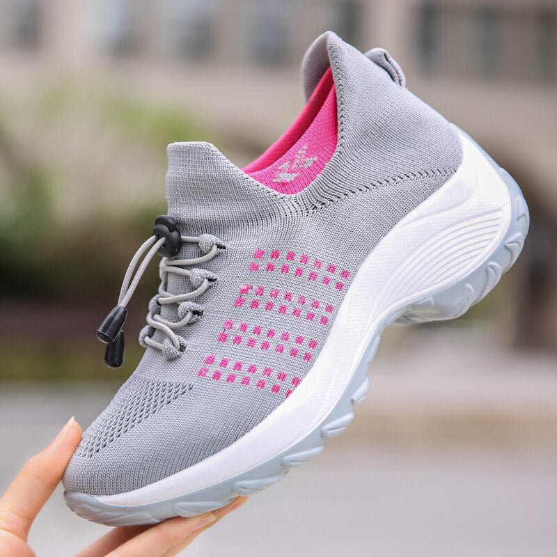 Baskets Orthopédiques Confort Sport Gris - Performance et Style au Quotidien
