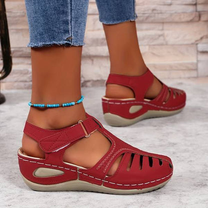 Sandales Orthopédiques Confort Plus Rouge - Équilibre Parfait entre Style et Bien-être
