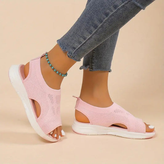 Sandales Orthopédiques Ultra-Confort en Rose pour Femme - Respirantes, Antidérapantes et Stylées