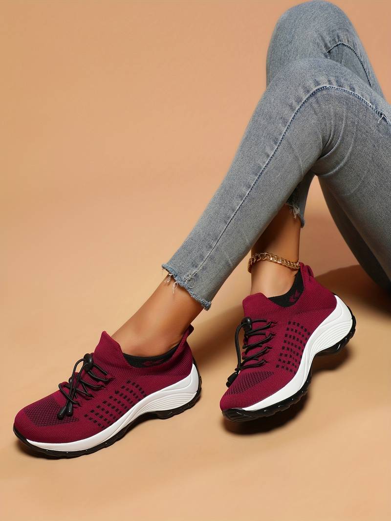 Baskets Orthopédiques Confort Sport Rouge - Performance et Style au Quotidien