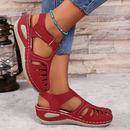 Sandales Orthopédiques Confort Plus Rouge - Équilibre Parfait entre Style et Bien-être