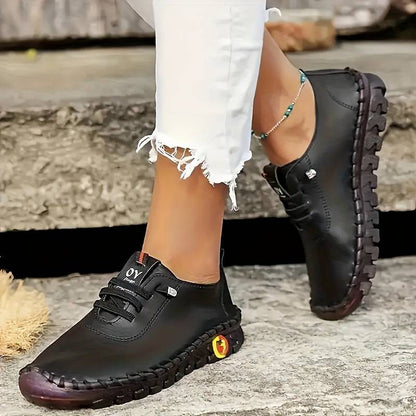Chaussures de Marche Orthopédiques Flexibles en Noir - Sneakers Confortables et Respirantes pour Femme