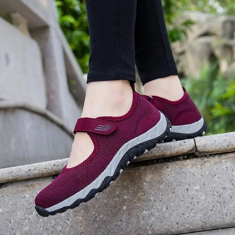 Chaussures / Sandales Orthopédiques Respirantes Sportives Rouges - Confort et Style pour Toutes Vos Activités